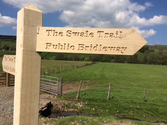 1st ride on newly opened Swale Trail – mountain bike route